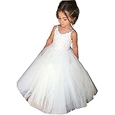 PLwedding Flower Girls Lace Tulle Ball Gowns First Communion Dresses