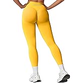 Womens Workout Leggings Seamless Tummy Control Yoga Pants Scrunch Butt Lifting Compression Gym Athletic Leggings