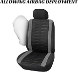 BAAZ Universal Van Seat Covers Grey 3D Stripe Front Driver & 2 Passengers view 7