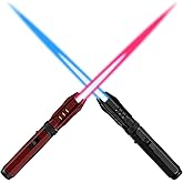 2 Pack Butane Torch Lighter, Red to Blue Windproof Jet Flame, Long Butane Lighter with Safety Lock, Refillable Cool Lighters for Candle, Grill, BBQ, Cooking, Camping, Gifts for Men (Without Fuel)