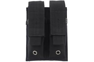 JINJULI Tactical Molle Double Magazine Pouch Pistol Mag Pouch
