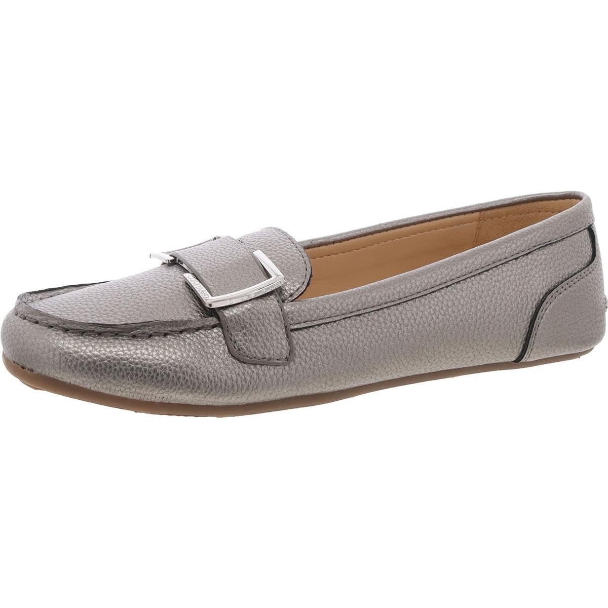 Calvin Klein Women’s Lydia Loafer, Pewter 060, 5.5