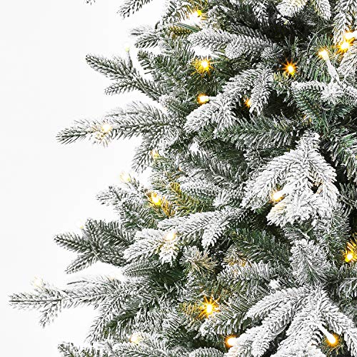 Evergreen Classics 7 ft PreLit Snowy Redwood Pine Artificial Christmas