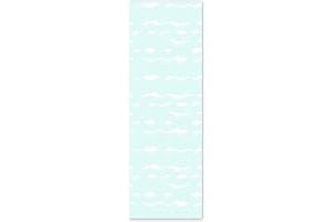 APPLIANCE ART Deluxe School Locker Magnetic Wallpaper | Decorative | Magnetic Vinyl for Instant Update | Trimmable | Easy Install, Remove & Reuse | Blue Waves Single Panel