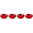 Le Creuset Stoneware Set of 4 Pasta Bowls, 8.5" each, Cerise