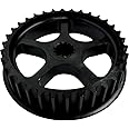 Baron Custom Accessories Power Front Pulley (34 Tooth) (Black) Compatible With 07-18 KAWASAKI VN900C
