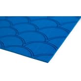 SeaDek 5mm Foam | Brushed Anti- Fatigue Helm Station Pad | Non Slip Boat Standing Mat | 3M Adhesive Backing | Laser Fish Scales | Bimini Blue