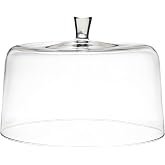 Barski - Euorpean Quality Glass - Extra Large Glass - Clear - Cake Dome - 11.5" Diameter - Made in Europe