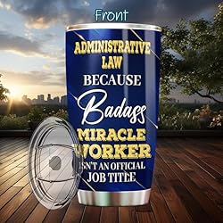 MONIZILUCKY Administrative Law Tumbler Stainless