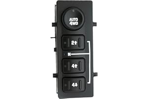 LEVANLIGHT 901-072 4x4 Switch 4WD Wheel Drive Switch for Chevy Silverado Suburban Avalanche Tahoe 2003-2007, GMC Sierra Yukon, Cadillac Escalade | Replaces OE# 19259313