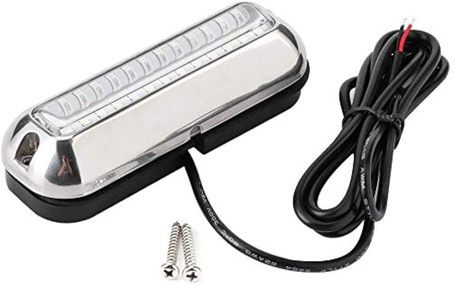 Namvo 39LED Underwater Boat Lights Stainless Steel Pontoon Marine Transom Lights for Swiming Driving Fishing, Waterproof IP68 Lamp(White)