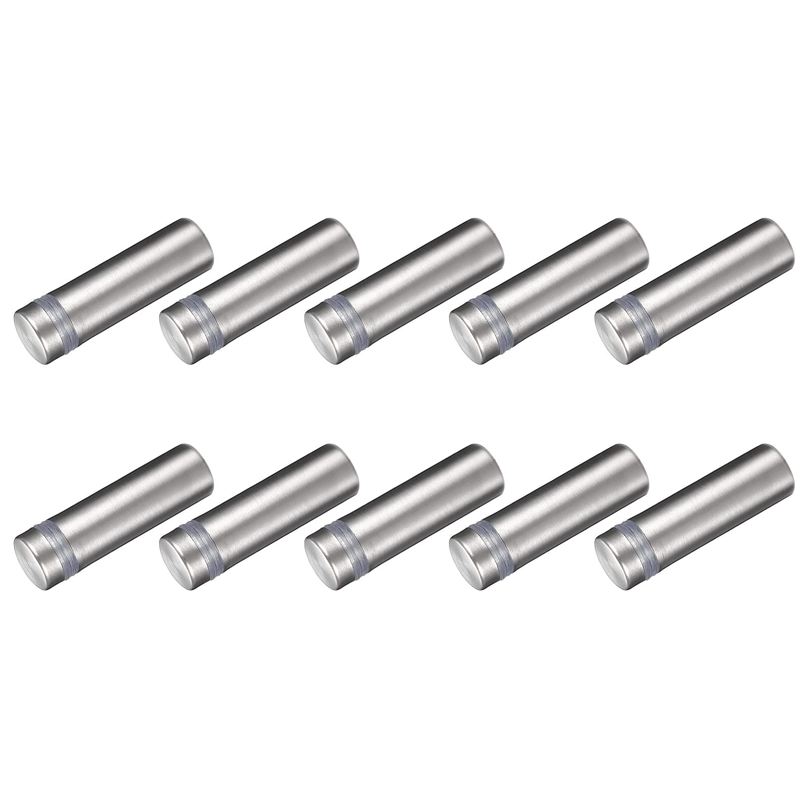 METALLIXITY Sign Standoff Screws (12x40mm) 9pcs, Stainless Steel Advertising Screws Glass Acrylic Nail - for Picture Frame Sign Displays