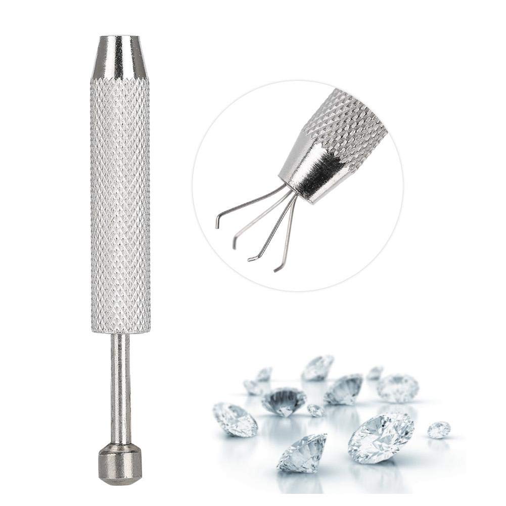 4 Prong Pick-up Tool, Precision Tweezers for Sorting Work Prong Holder, Easy to Handle, Suitable for Holding Gem Beads, Jewels, Small Screws, Model Work Parts