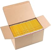 Madisi Wood-Cased #2 HB Pencils, Yellow, Pre-sharpened, Bulk Pack, 1000 pencils
