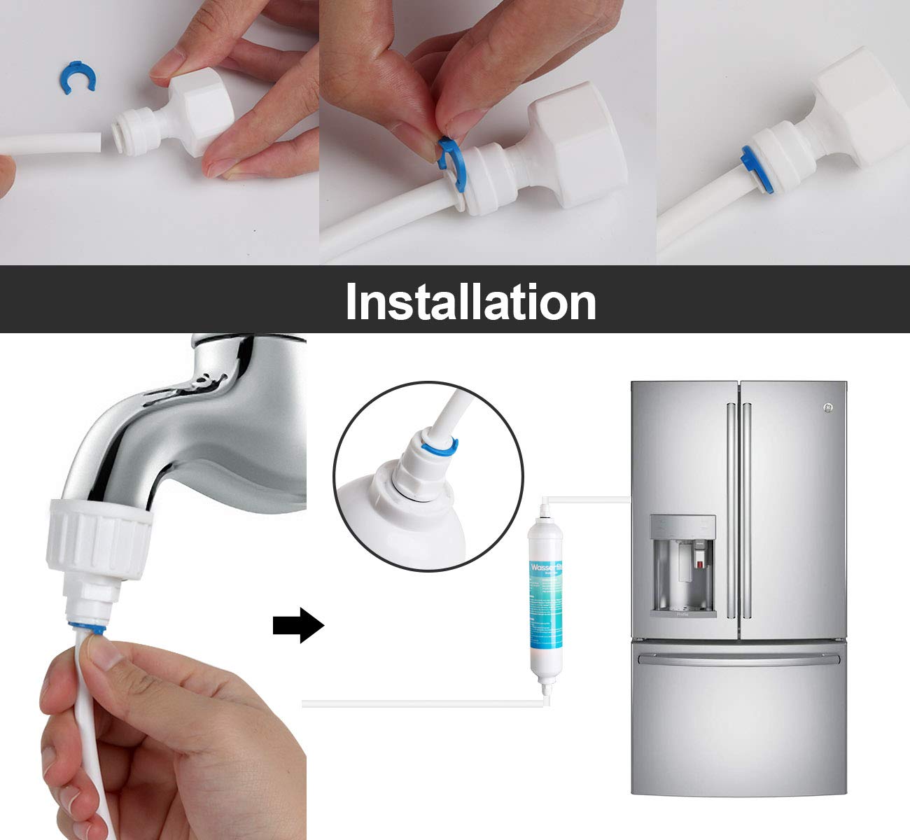 15M Water Supply Pipe Tube Fridge Connector Kit For European Style