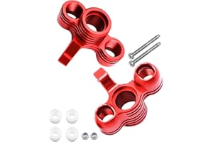 ARRCat for 1/5 KRATON 8S BLX,Outcast 8S BLX Upgrade Parts,2PCS Aluminum Front Knuckle Arms Upgrades Parts Hop-up for 1/5 Outcast/KRATON 8S BLX,Replace ARA330558,Red (Front)