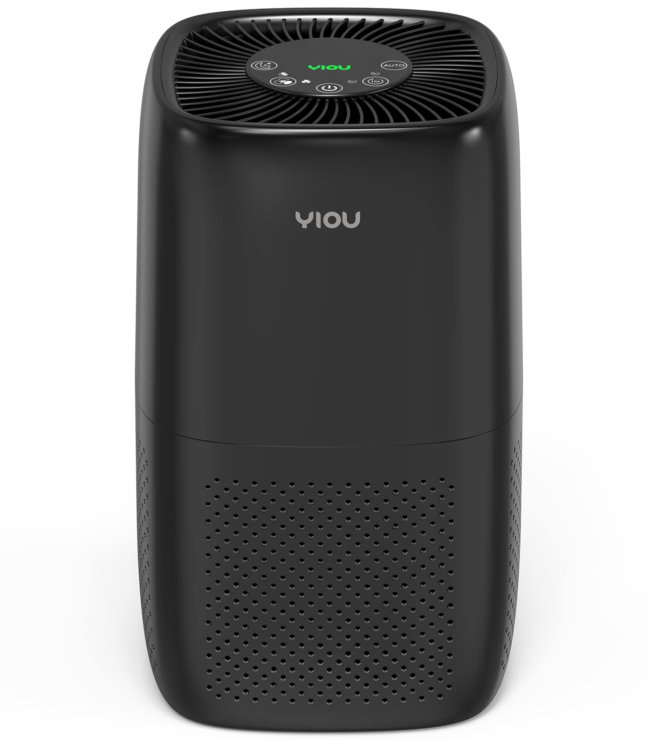 YIOU Air Purifiers for Home Large Room Up to 547ft²,Smart Air Cleaner with Auto Mode,H13 True HEPA Filter Block Most Dust Smoke Pollen,Quite Home Odor Eliminators for Bedroom,Office,Shiny Black