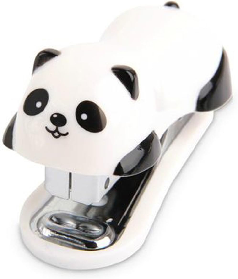 Mini Cute Panda Mini Desktop Stapler with Staples for Office School