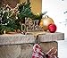 BirdRock Home Merry Christmas Stocking Holder | Holiday Greetings Mantle Fireplace Topper | Decorative Christmas Stocking Holder | Stainless Steel