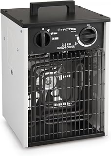 TROTEC Elektroheizer TDS 20 mit 3,3 kW Heizlüfter Heizgerät Bauheizer mit integriertem Thermostat