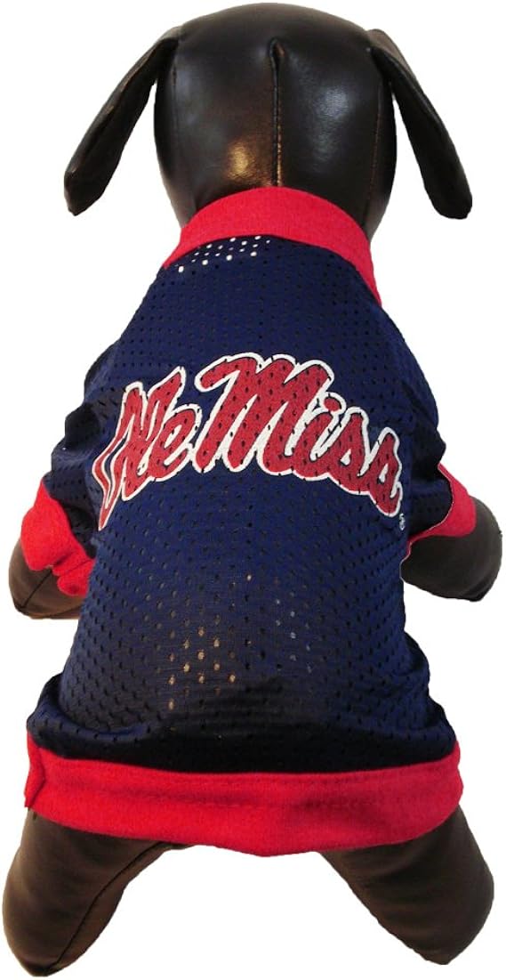 NCAA Mississippi Ole Miss Rebels Athletic Mesh Dog Jersey