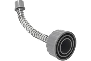 ZNTVW A/C Drain Lines Cleaner Tool in Wet Vac Attachment To Unclog And Evacuate, ABS Plastic Vacuum Hose Compatiable With Most PVC Pipe Sizes, Easy To Use, Grey