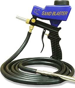 Le Lematec Sand Blaster Gun Kit, Rust Remover and Pain Stripper, Continuous Blasting Sandblasting Equipment. AS118-2 Media Blaster