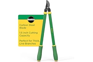 Miracle-Gro 24 in. Bypass Lopper for Tree Branch Trimming and Pruning – Heavy-Duty Branch Cutter with Ultra-Sharp Carbon Steel Blade, 1.5 in. Cutting Capacity and Comfort Grip Handles