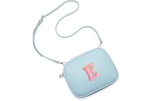 Viverte Birthday Gifts for 4 5 6 7 8 9 10 11 12 13 Year Old Girls Initial PU Leather Crossbody Bags for Girls