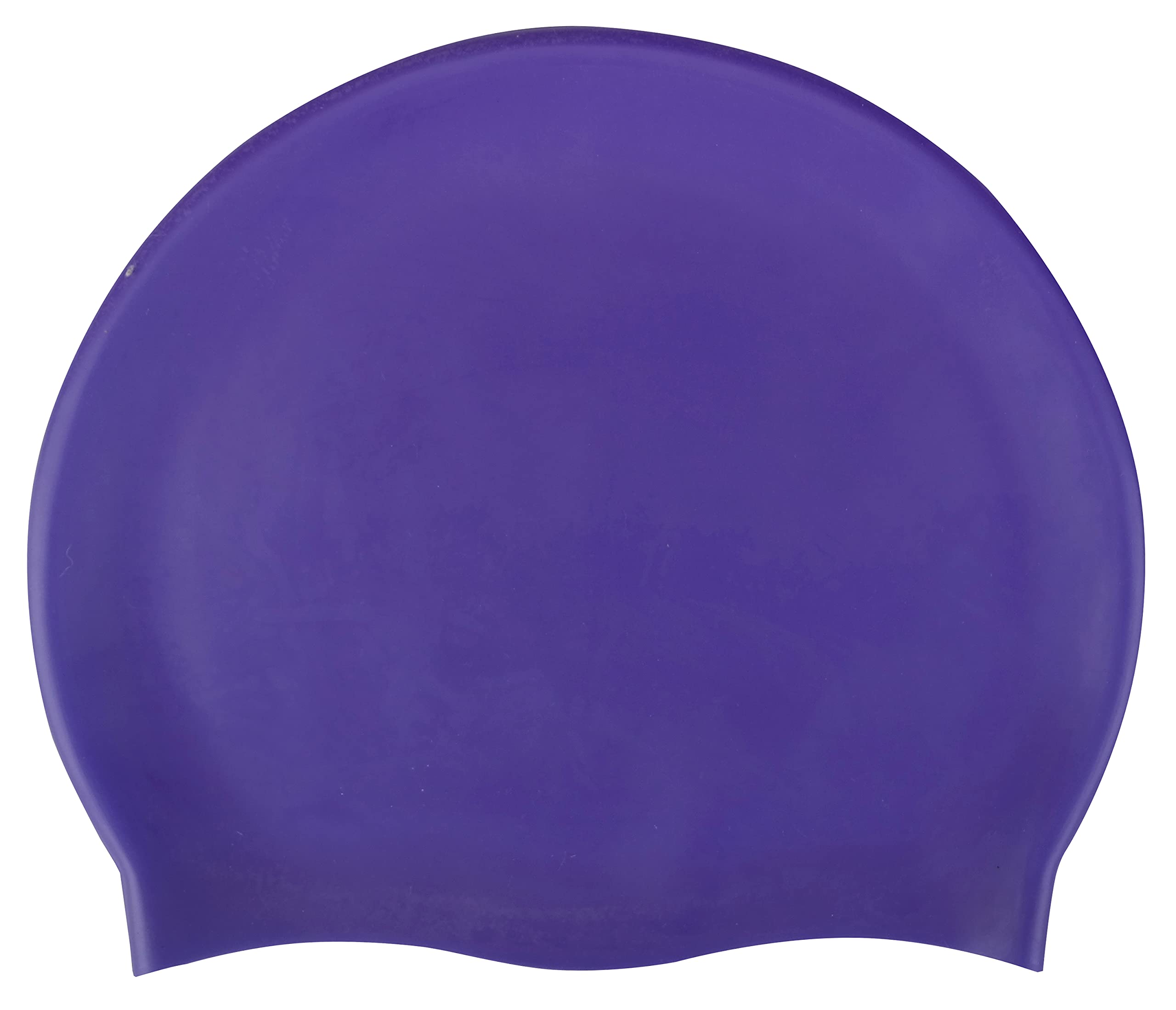 CHEX Stretchy Silicone Unisex Women Men One Piece Swimming Hat Swim Cap Plain Unbranded Fluo Dark Pastel Colours One Size Adults 8+ Years Easy Pull On Swim Hat (Purple)