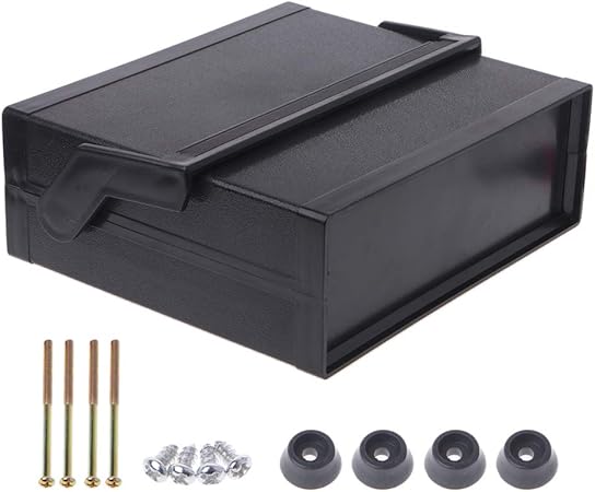 JOYKK Caja de Proyecto de Caja electrónica de plástico Impermeable Negro: Amazon.es: Hogar