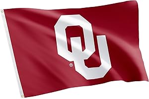 Desert Cactus University of Oklahoma UO Flag - 3 x 5 Feet Sooners Banner, Indoor/Outdoor Durable Fabric, 100% Polyester Design (Style C)