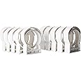 SnapnStrut 101-115HSPP White 10pack White Surface Mount Polypropylene Pipe Hanger, American Made for 4 inch Pipe, one-Piece Hanger for Pipes, Cable, or Conduit.