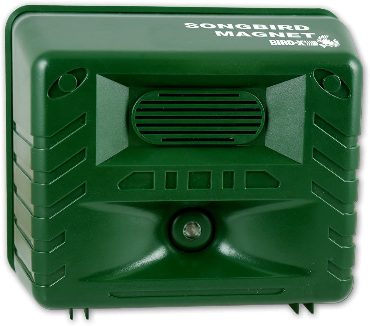 Photo 1 of Bird-X Songbird Magnet, Bird Caller Device to Bring Birds to Your Yard, Water-Resistant, Easy to Install, Covers up to 4,000 sq. ft., 6.75" x 5.5" x 3.5"
