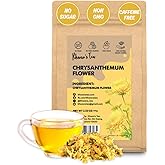 Chrysanthemum Tea - Chrysanthemum Flower Loose, Caffeine-Free, Antioxidant Herbal Infusion Tea 3.52 Oz, Sourced from Thailand