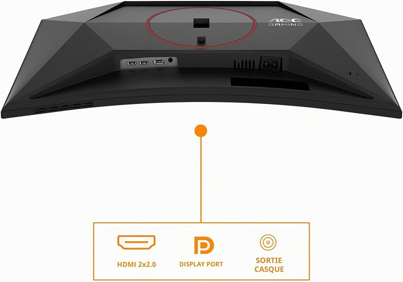Moniteur Incurvé, CQ27G4Z2 27 Pouce 240Hz, Fast VA Dalle, 1ms GtG, HDR400, FreeSync Premium, Ajustable en Hauteur, (2560x1440 HDMI 2X 2.0 DP 1x 1.4) Noir