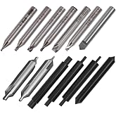 Zreneyfex 1 Set Key Cutting Machine Drill Bits Cutter Vertical Machine Cutting Parts, 13 Pack