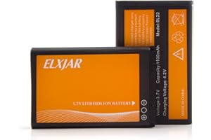 hflexgrad (2-Pack) 3.7V 1100mAh Li-ion Battery for RT22, RT22S, RT15, RT19 Walkie Talkies, LUITON LT-316, TIDRADIO TD-M8, Zastone X6, Zeadio ZS-B1, WLN KD-C1 Two-Way Radios