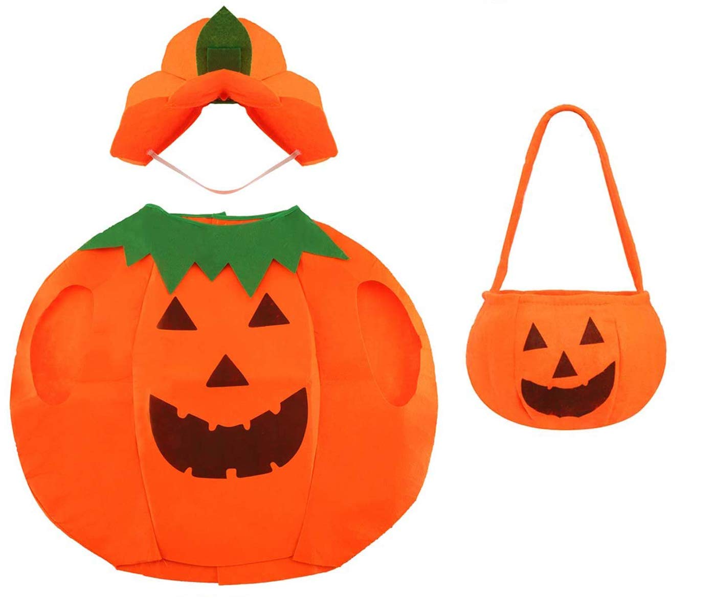 DERAYEE Cute Halloween Pumpkin Costume Party Dress for Children Kids