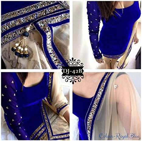 Indian Stylish Designer Party Ethnic Velvet Salwar Suit Kameez Ladies Women