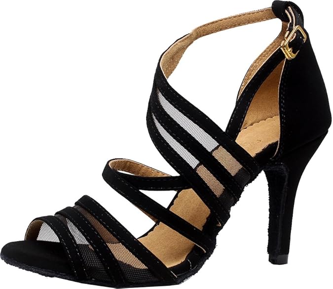 Zapatos de baile latino para mujer Salsa Tango Cha-Cha Ballrom Custom