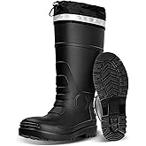E KAINI Mens Rain Boots Knee High Waterproof Boot with PVC Rubber Mud Boots for Men, Comfort Lightweight Gardening Fishing Shoes for Yard Farm Outdoor Work