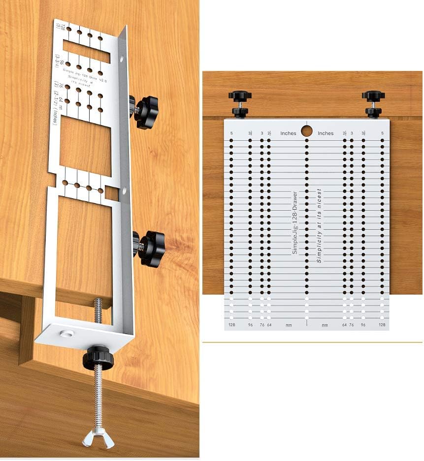 Jig Template for cabinet knobs pulls and handles installation, the SimpleJig - version 2