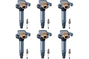 AUTOMOST UF646 Ignition Coils and Spark Plugs Set Compatible with Compatible with Ford 2011-2015 F150, 2015-2017 Expedition, 2013-2017 Explorer, 2013-2015 Lincoln MKS MKT, Set of 6