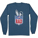 TeesAndTankYou Bunny Bowl 2026 Long Sleeve Shirt Unisex Large Indigo Blue