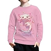 OZELANSAY Girls Sweatshirts Trendy Crewneck Fall Outfit Pullover Boys Comfy Active Clothing 6-14 Years Old