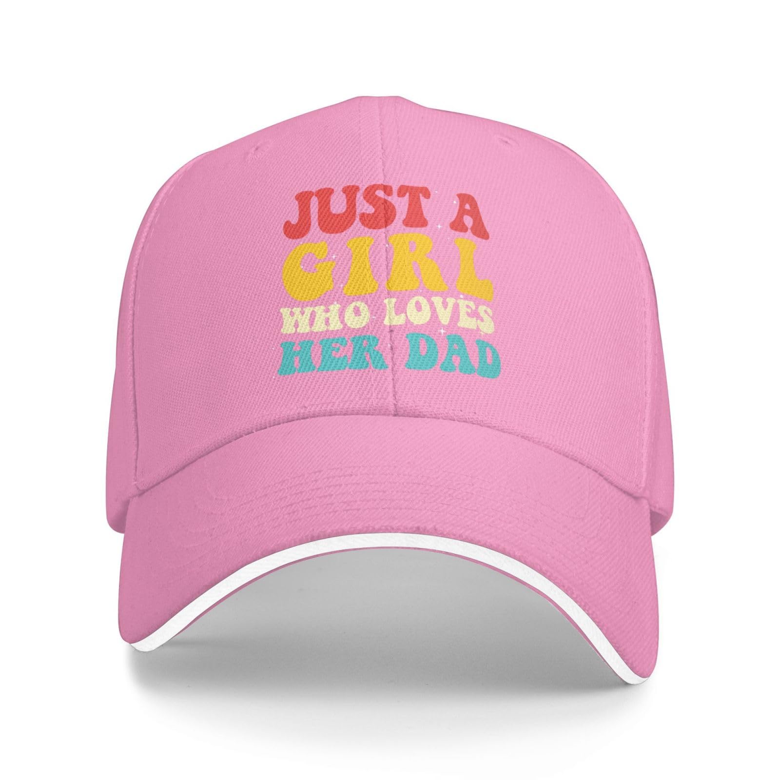Just A Girl Who Loves Her Dad hat Snapback Cap Pink