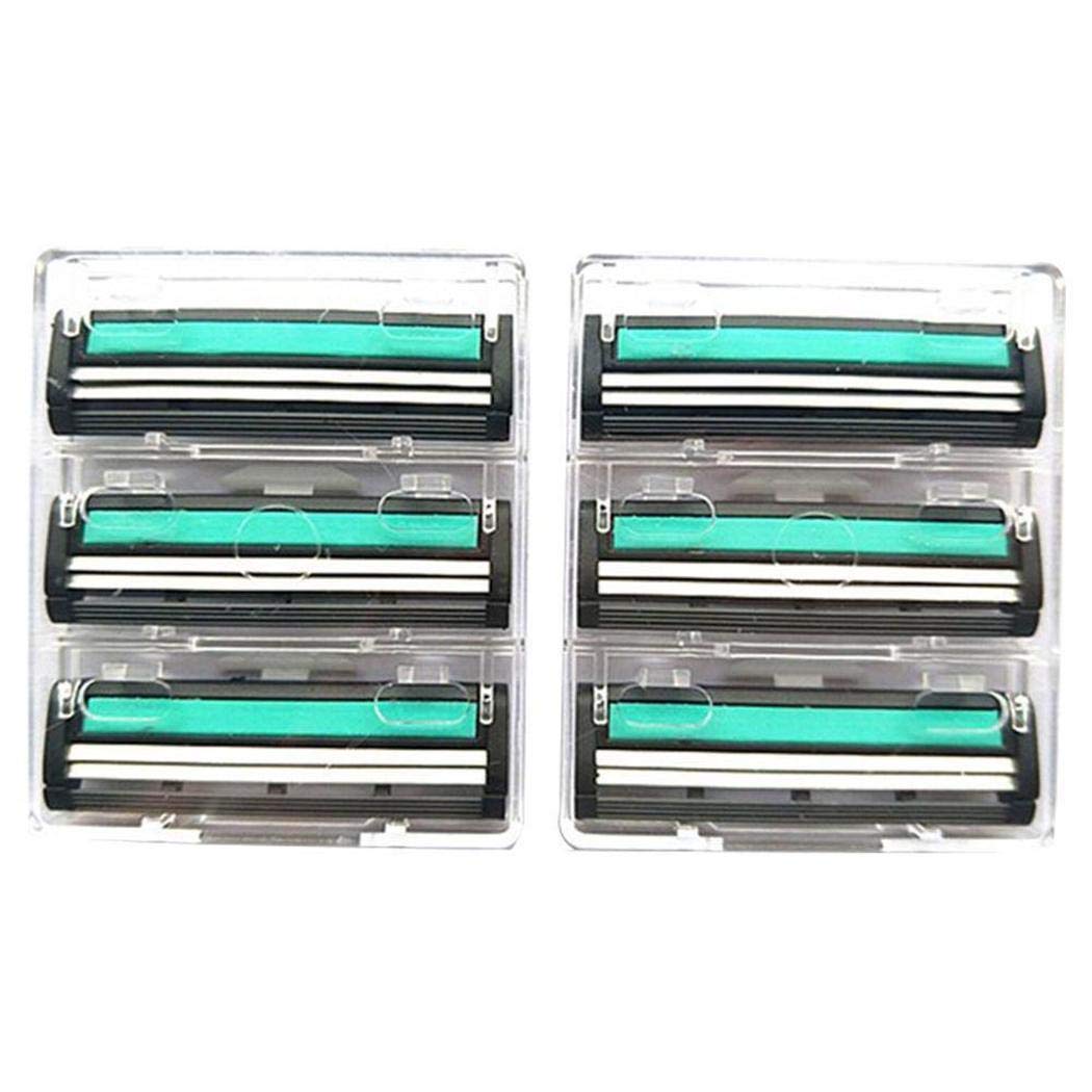 Manual 2-Blade Razor for Men, Handle & 36 Cartridges Razor Blade Refills & Shave Balm