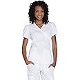 Women's Mock Wrap Top Workwear Originals with Rib-Knit Back Panels WW650