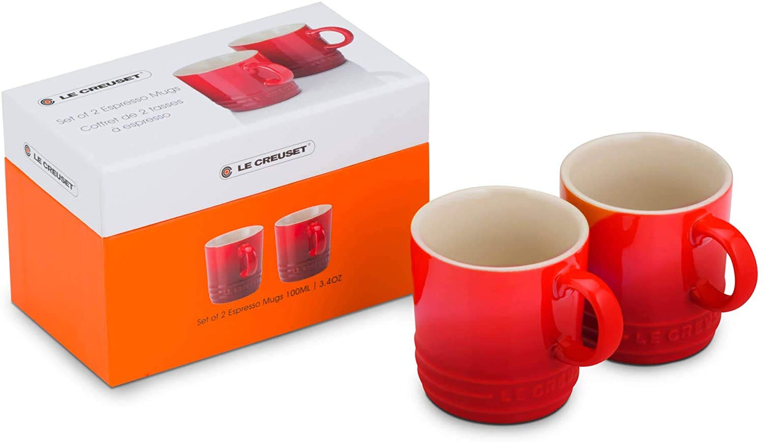 LE CREUSET 79111100600000 Espresso Cups, Stoneware